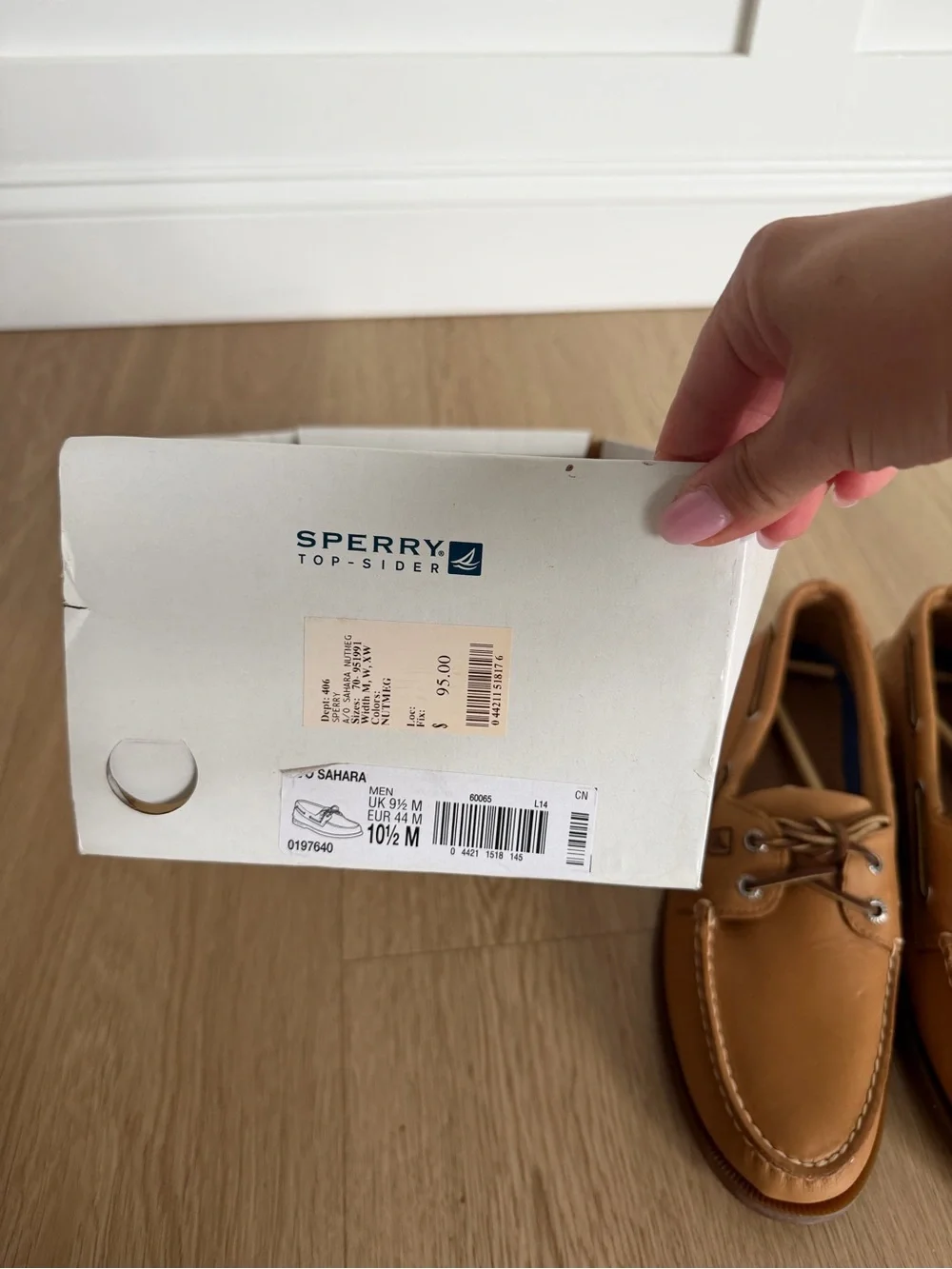 Sperry Men's Authentic Original 2-Eye Leather Boat Shoe - Sahara - Size 10.5